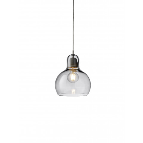Suspension MEGA BULB de &Tradition, Ø18, Silver, Cordon noir