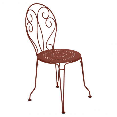 Chaise MONTMARTRE de Fermob, ocre rouge