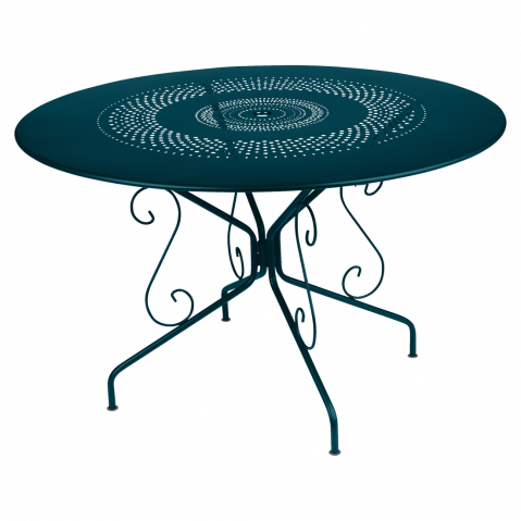 Table MONTMARTRE de Fermob D.117 Bleu acapulco