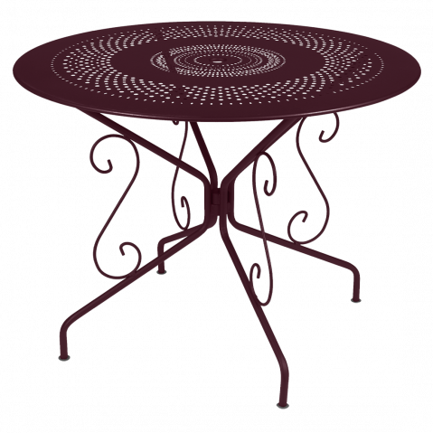 Table MONTMARTRE de Fermob D.96 Cerise noire