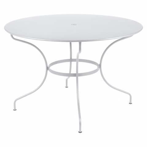 Table ronde OPÉRA + de Fermob, D. 117, Blanc coton