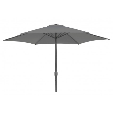 Parasol rond GEDEON en aluminium, Ø.300 cm, Gris