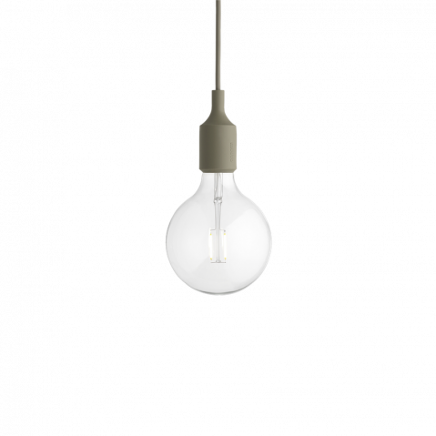 Suspension E27 de Muuto, Olive