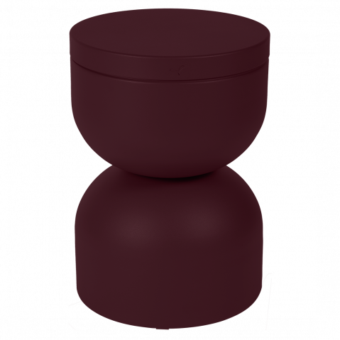 Tabouret PIAPOLO de FERMOB, Cerise noire