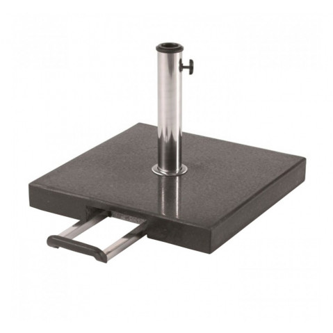 Socle en granit avec roulettes BASE, 50 x 50 cm,  60 kg