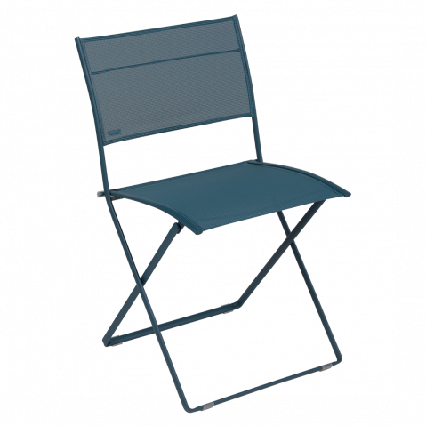 Chaise pliante PLEIN AIR de Fermob, Bleu Acapulco Stéréo