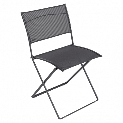 Chaise pliante PLEIN AIR de Fermob, Carbone Stéréo