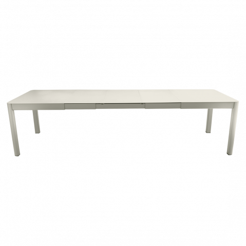 Table à allonges RIBAMBELLE de Fermob, 3 allonges, Gris Argile