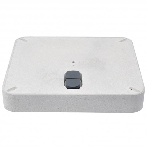 Socle à roulettes Z 55 kg de Glatz, Béton clair, Sans plaque décorative