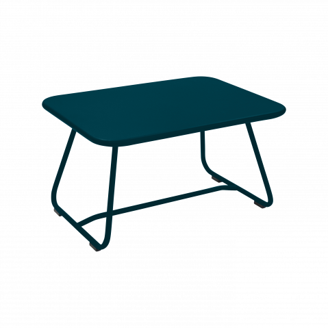 Table basse SIXTIES de Fermob, bleu acapulco