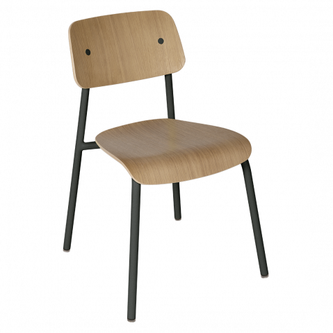 Chaise chêne STUDIE de Fermob, 25 coloris