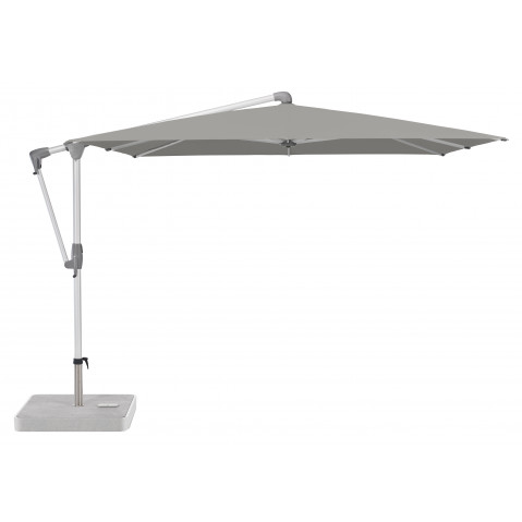 Parasol déporté SUNWING® CASA, Structure anodisé naturel, 270 x 270 cm, 420 Smoke
