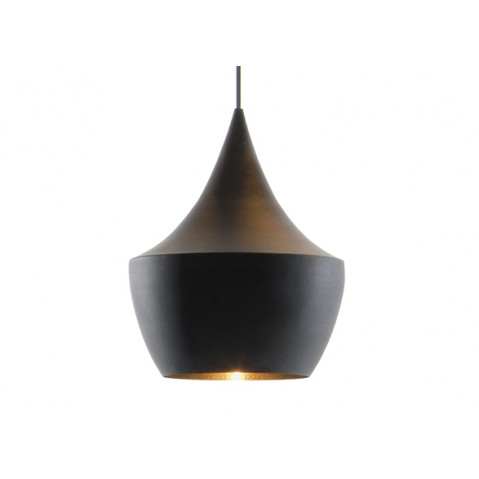 Suspension BEAT LIGHT FAT de Tom Dixon D.24 cm, Noir