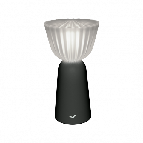 Lampe H.20 SWIING de Fermob, Carbone