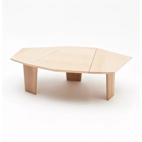 Table basse SILEX, Chêne massif verni mat