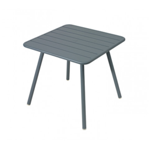Table carrée 4 pieds LUXEMBOURG de Fermob, Gris orage