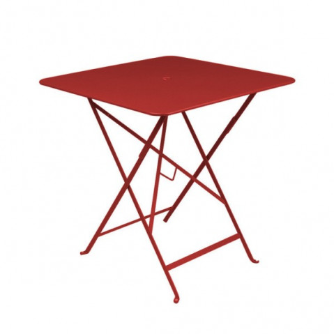 Table carrée BISTRO 71x71 piment de Fermob 