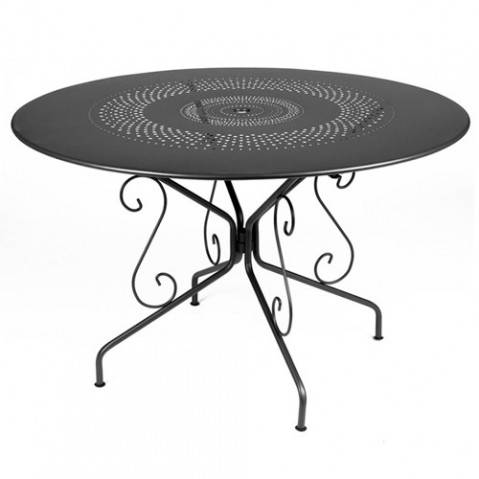 Table MONTMARTRE de Fermob D. 117 Carbone 