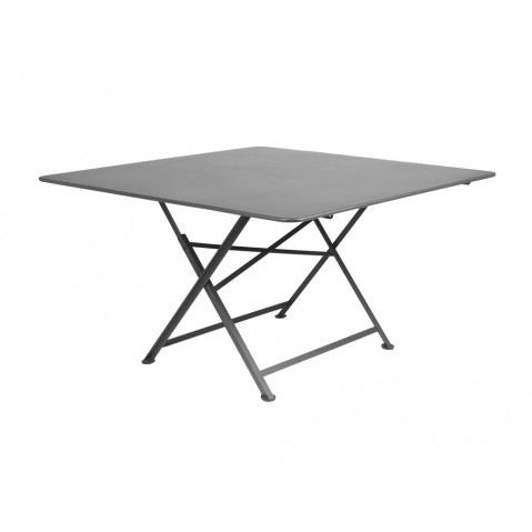 Table pliante CARGO de Fermob, 128 x 128 cm, Gris orage