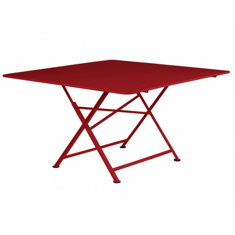 Table pliante CARGO de Fermob, 128 x 128 cm, Piment