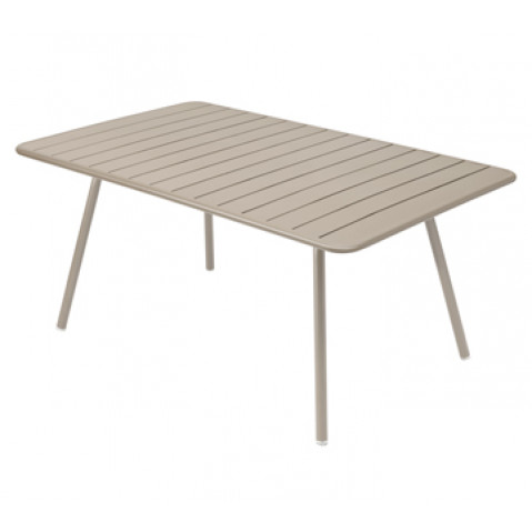 Table rectangulaire confort 6 LUXEMBOURG de Fermob, couleur muscade