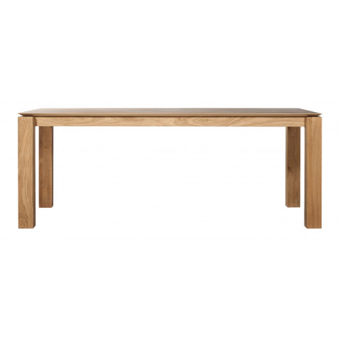 Table SLICE d'Ethnicraft, 160 x 90 cm, Chêne