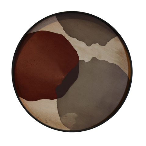 Plateau Overlapping Dots de Ethnicraft Accessories, Ø61