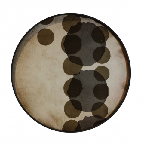 Plateau Slate Layered Dots de Ethnicraft Accessories, Ø61