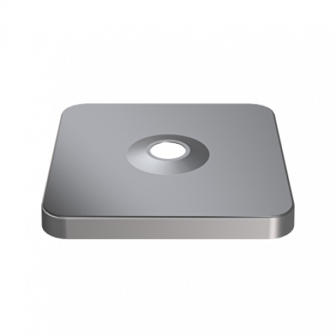 Cache socle M4 180kg de GLATZ, alu anodisé, 96x96x15 cm