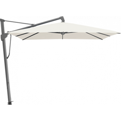 Parasol décentré SOMBRANO S+ de Glatz, 300 x 300, Structure Anthracite, Toile 158 Off White