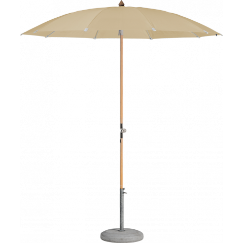 Parasol rond ALEXO® avec volant de Glatz, D. 200, 422 Cream