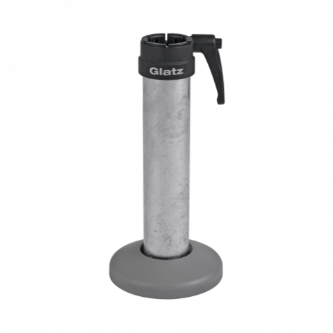 Tube de fixation M4 en acier zingué de Glatz,  Ø.48/55 cm