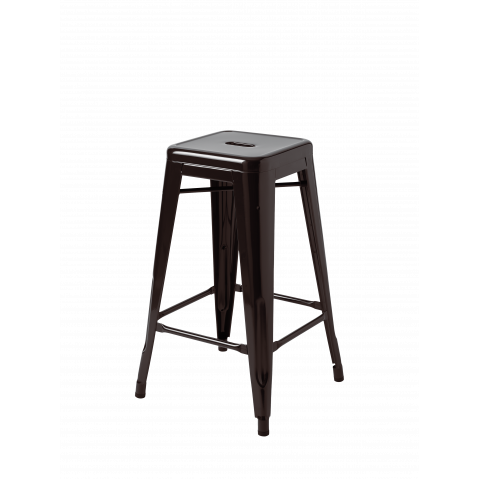 Tabouret H65, Brun noir