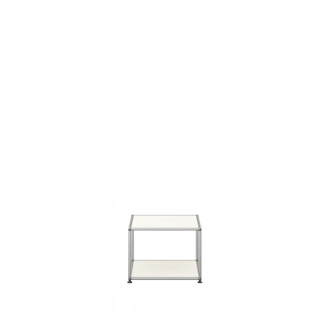 Petite table basse carrée USM Haller M22, Blanc pur