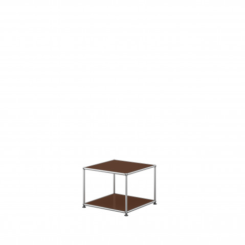 Petite table basse carrée USM Haller M22, Marron USM