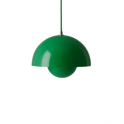 Suspension FLOWERPOT VP1 de &Tradition, Signal green