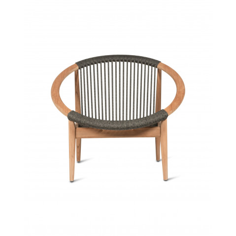 Fauteuil lounge FRIDA de Vincent Sheppard, Teck Anthracite